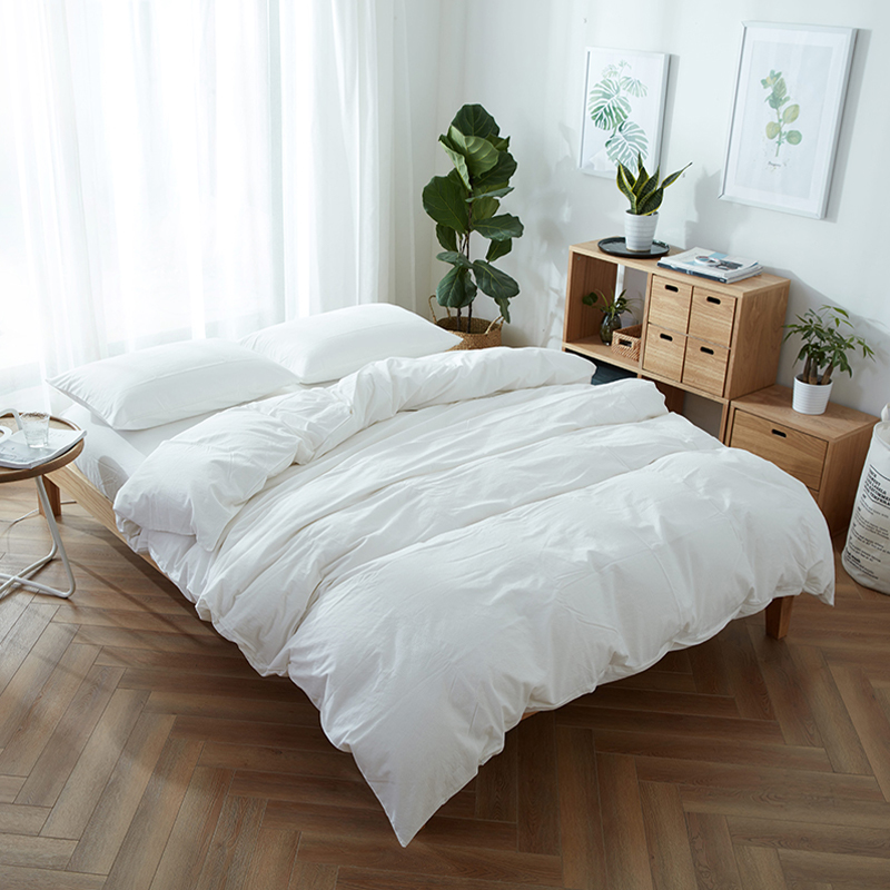 Conjuntos de cama de algodão lavado