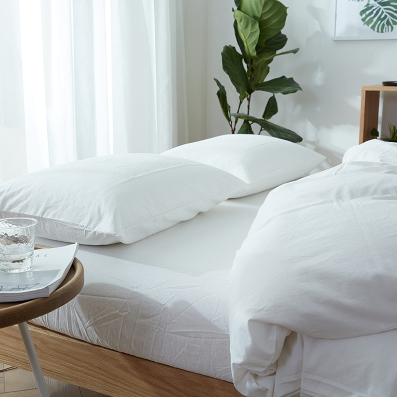 Conjuntos de cama de algodão lavado