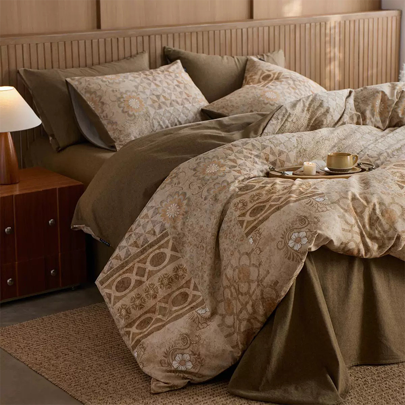 Conjunto de cama impresso em microfibra ultramacio 100% poliéster