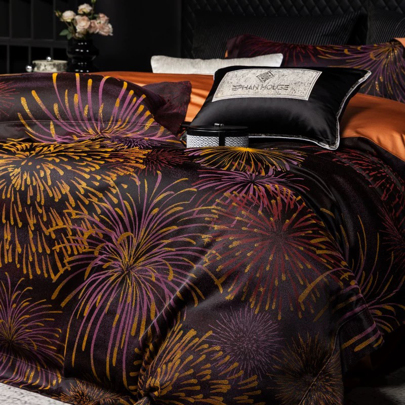 Conjunto de cama impresso em microfibra ultramacio 100% poliéster