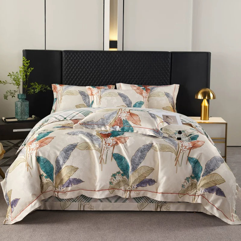 Conjunto de cama impresso em microfibra ultramacio 100% poliéster